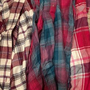💗Warm color🎈 bundle (3) flannel tops